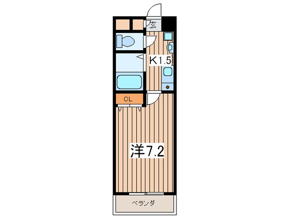 パンジ－　Ｆ－８の物件間取画像